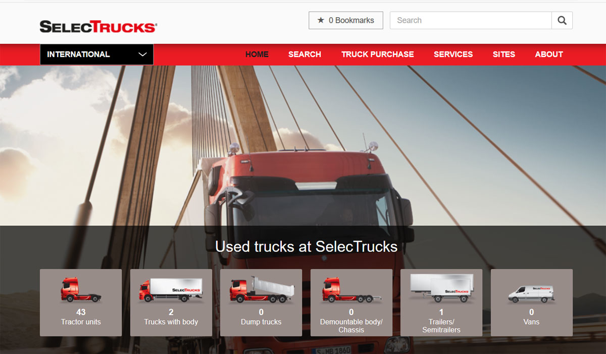 web selectr trucks