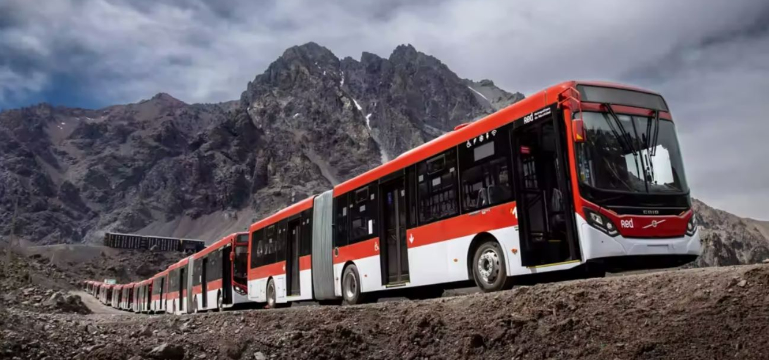 Volvo Buses en la Cordillera de Los Andes