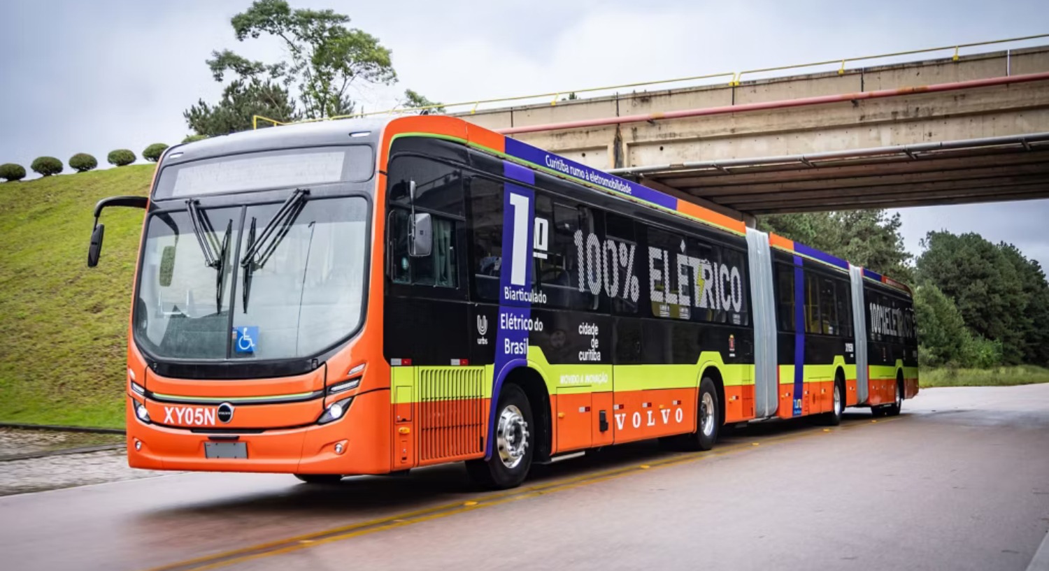 Volvo bus eléctrico biarticulado BR