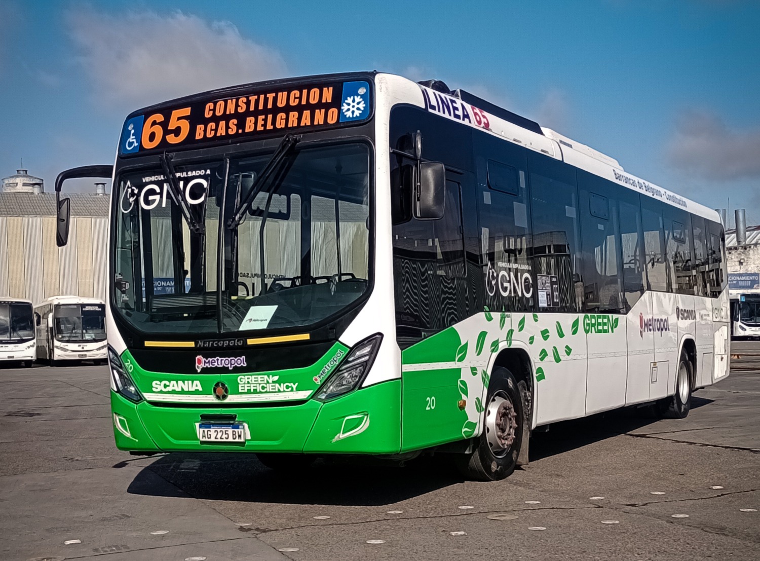 Scania bus a GNC Metropol