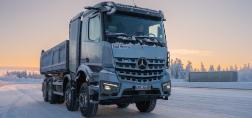 Mercedes-Benz eArocs 400 pruebas de invierno