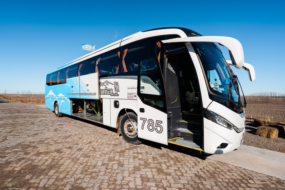 Scania Marcopolo bus minería