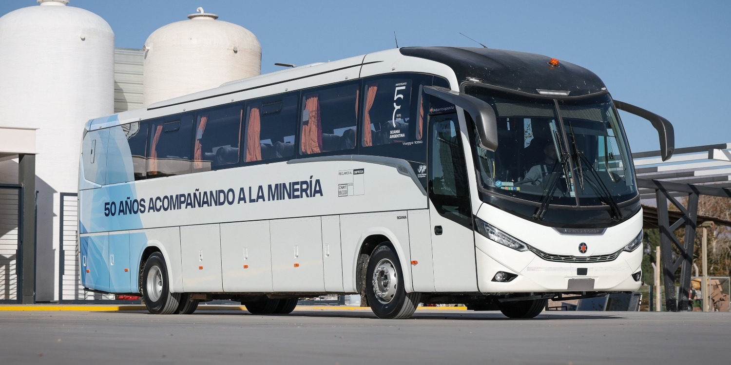 Scania Marcopolo bus minería